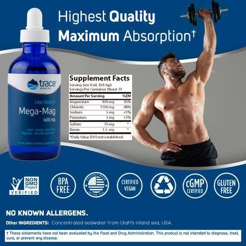 Low Sodium Mega - Mag - 400mg - 118ml - Yo Keto