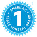 Blue circular badge stating America’s number one trace mineral brand for Low Sodium Mega-Mag - 400mg - 118ml by Trace Minerals.