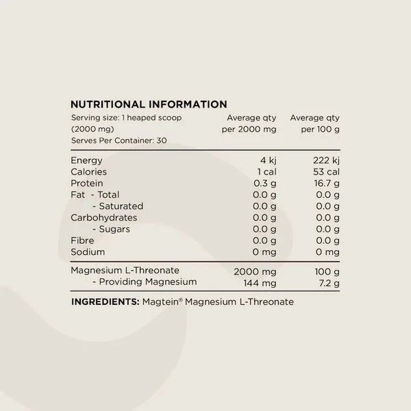 Mag3 - 100% Pure Magnesium L - Threonate - 60g - Switch Nutrition