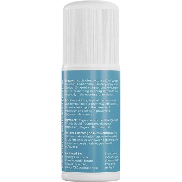 Magnesium Daily Gel - Pure Magnesium Gel - Roll - On 60ml - Amazing Oils