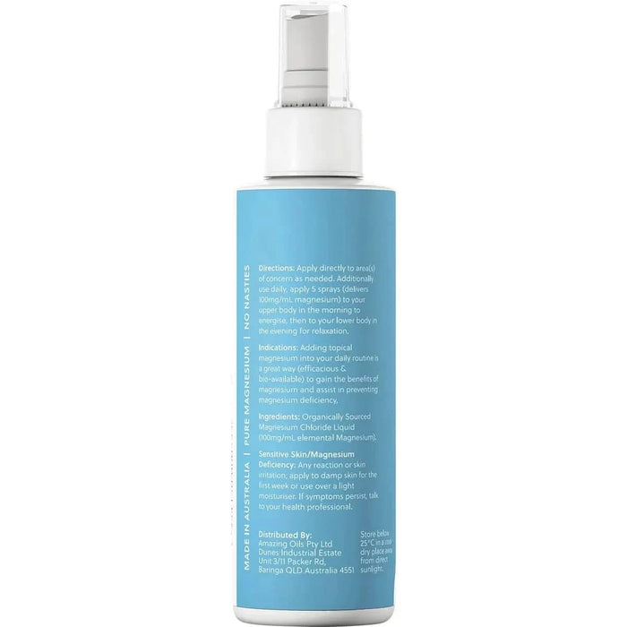 Magnesium Daily Spray - Pure Magnesium Oil - 200ml - Amazing Oils