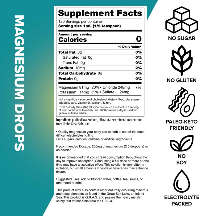 Magnesium Drops - 24ml - Yo Keto