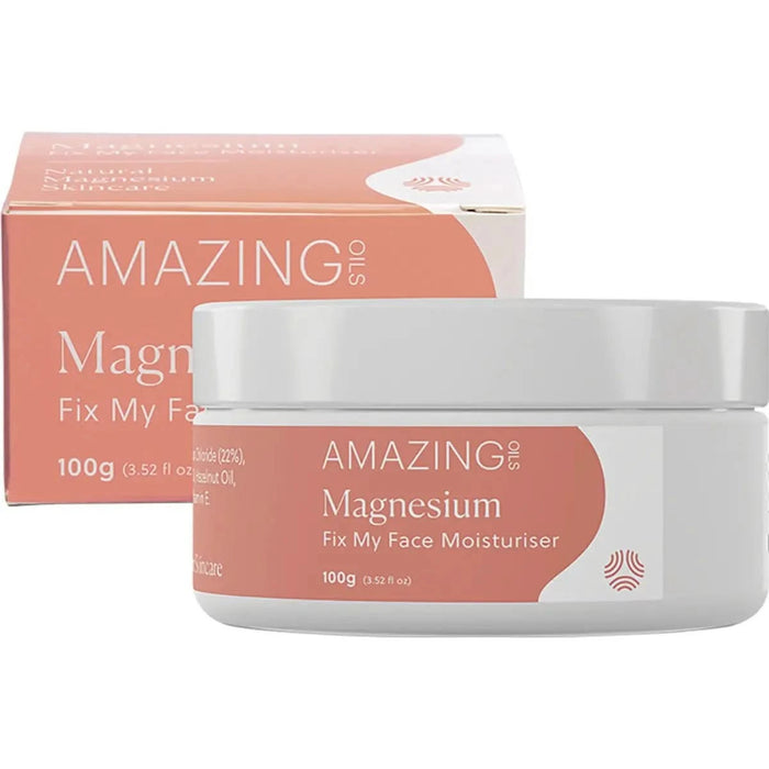 Magnesium Fix My Face Moisturiser - 100g - Amazing Oils