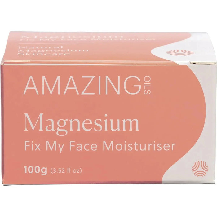 Magnesium Fix My Face Moisturiser - 100g - Amazing Oils