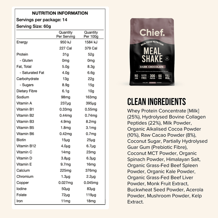 Meal Shake - Dark Chocolate - 840g