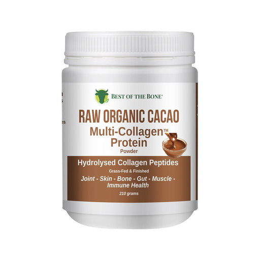 Multi - Collagen Protein Peptides - Raw Organic Cacao - 210g - Carnivore Store