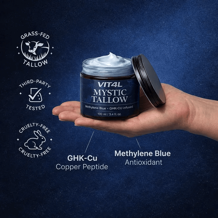 Mystic Tallow Balm - Blue Tansy - Methylene Blue and GHK-Cu Infused - 100ml