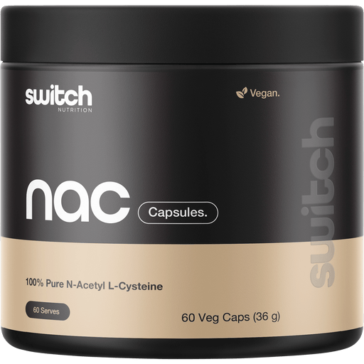 NAC - 100% N - Acetyl L - Cystine - 60 Caps - Switch Nutrition
