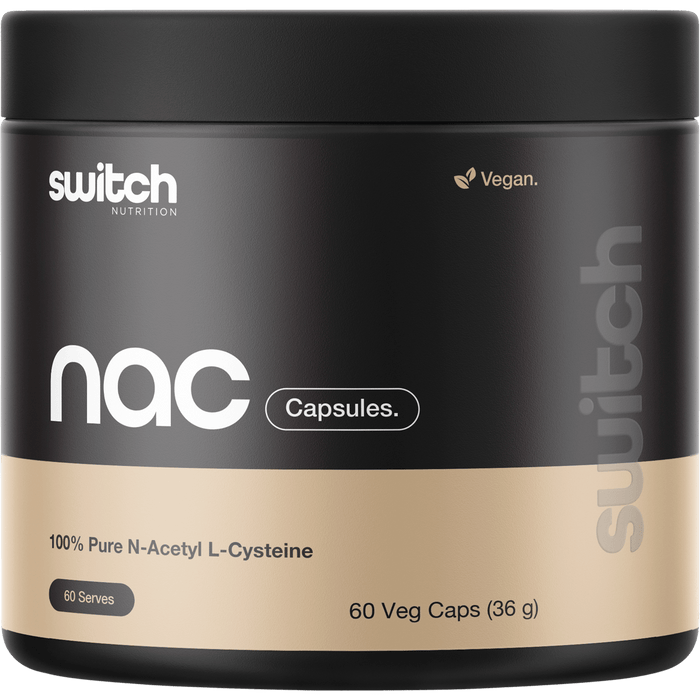 NAC - 100% N - Acetyl L - Cystine - 60 Caps - Switch Nutrition