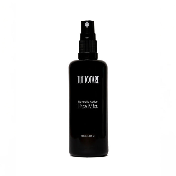 Tuttofare Naturally Active Face Mist - 100ml in sleek black spray bottle for skincare and body beauty collections.