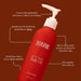 Bright red bottle of Not Your Regular Body Oil - 200ml by Tuttofare with travel-safe pump and skincare benefits labelled.
