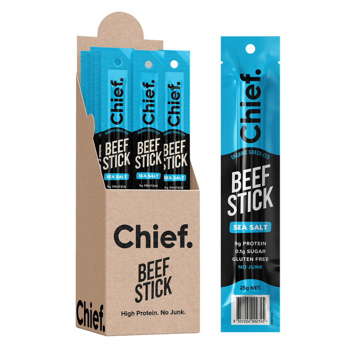 Organic Beef Stick - Sea Salt - Box of 12