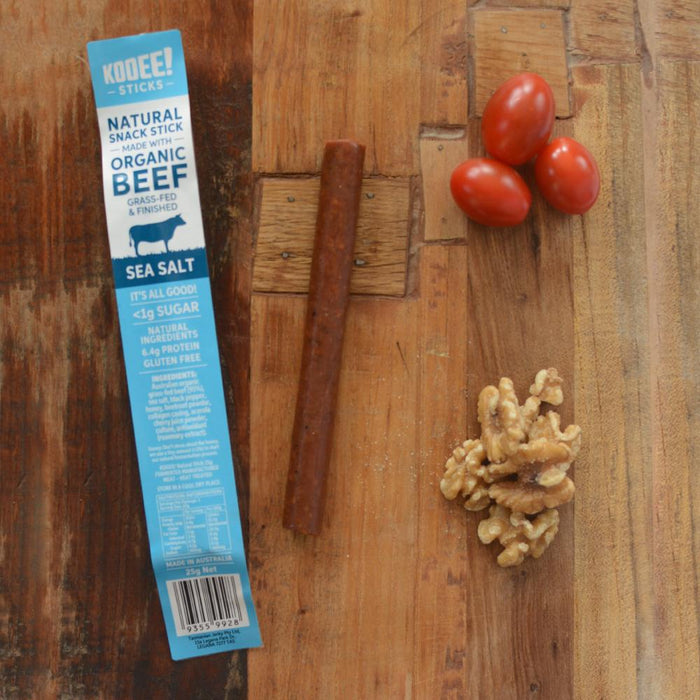 Organic Beef Stick - Sea Salt - Box of 20 - Yo Keto