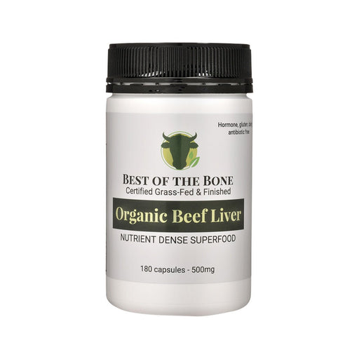 Organic Grass - fed Beef Liver - 180 Capsules - Yo Keto