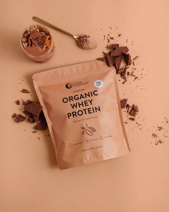 Organic Whey Protein - Chocolate - 750g - Nutra Organics