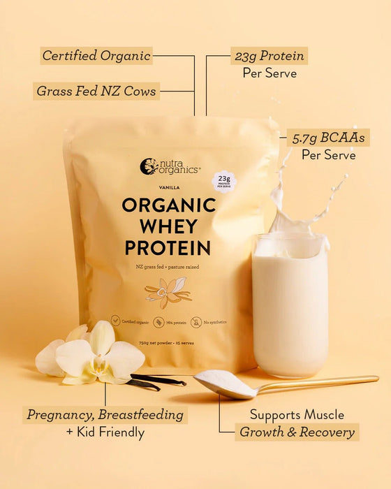 Organic Whey Protein - Vanilla - 750g - Carnivore Store