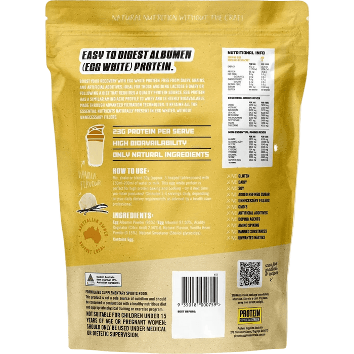 Paleo Pro Vanilla Bean Egg White Protein - 400g
