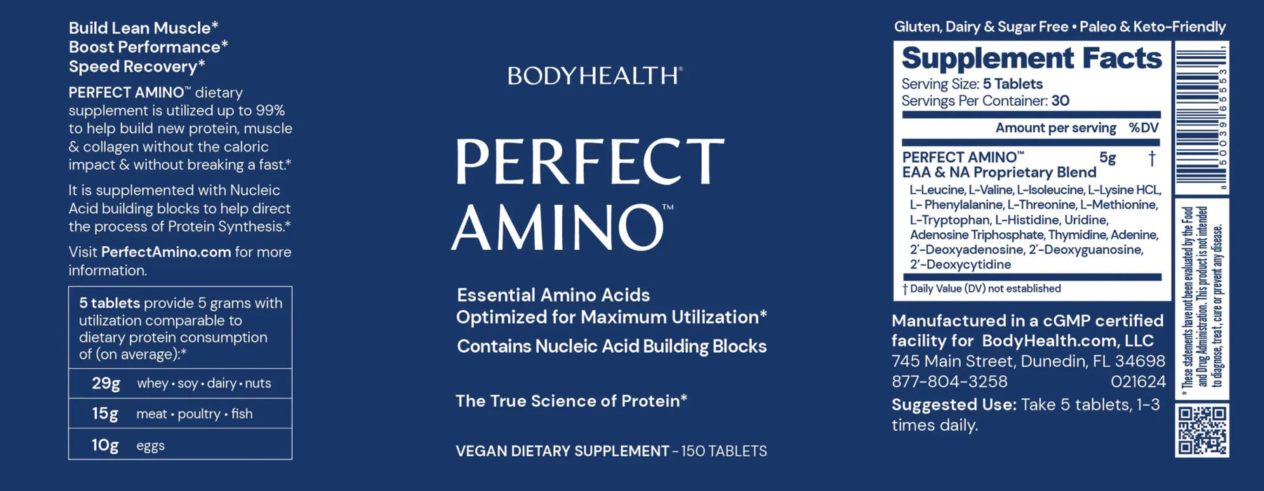 Perfect Amino - 150 Tablets - Carnivore Store