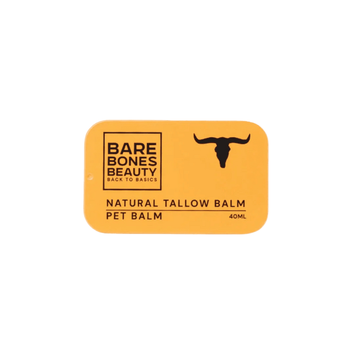 Bare Bones Beauty Pet Tallow Balm - 40ml natural balm for cracked pads, dry noses, and irritated skin at Carnivore Store.