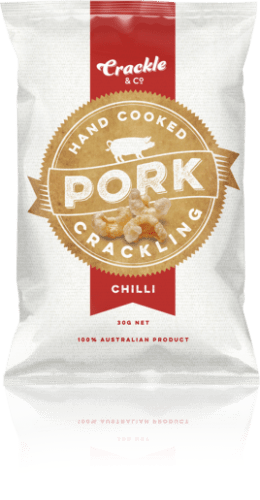 Pork Crackling - Chilli - 30g x 10 - Crackle & Co