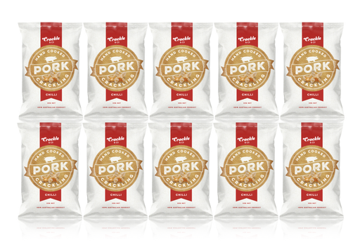 Pork Crackling - Chilli - 30g x 10 - Crackle & Co