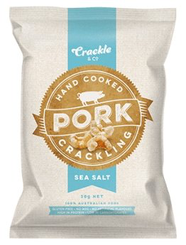 Pork Crackling - Sea Salt - 30g x 10 - Crackle & Co