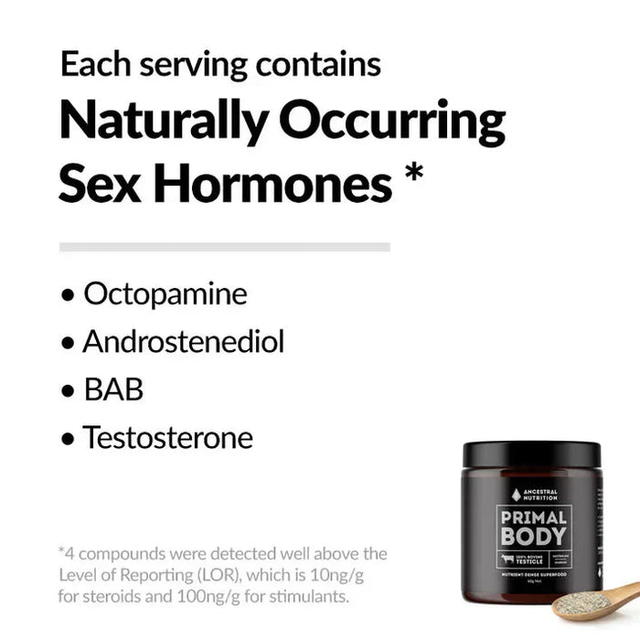 Primal Body - Grass Fed Bovine Testicle Powder - 90g - Carnicore Store