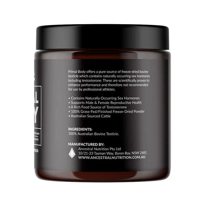 Primal Body - Grass Fed Bovine Testicle Powder - 90g - Carnicore Store