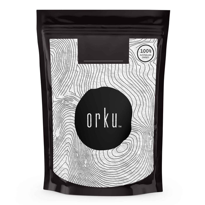Orku Pure Potassium Chloride Powder - 100g pouch with black and white design, part of Drinks and Electrolytes collections
