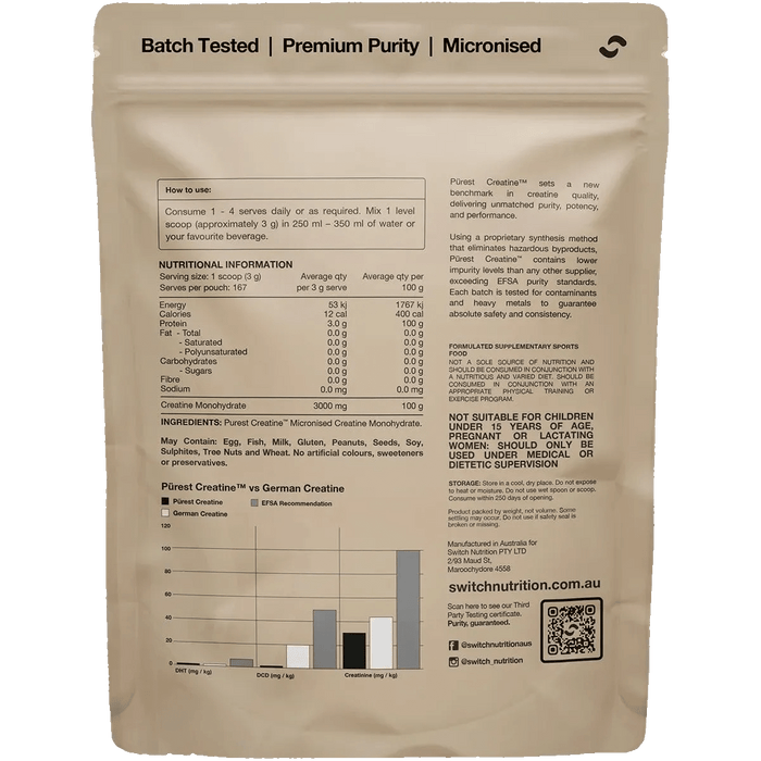 Purest® Creatine Monohydrate 500g