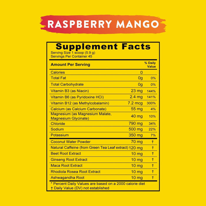 Re - Lyte® Energy - Raspberry Mango - 45 serves - Carnivore Store