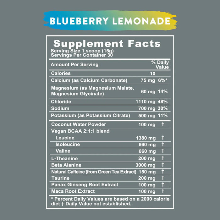 Re - Lyte Pre - Workout Blueberry Lemondade - Carnivore Store