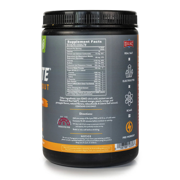 Re - Lyte Pre - Workout Peach Mango - Carnivore Store