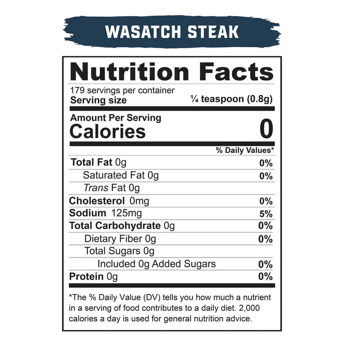 Real Salt Seasonings - Wasatch Steak Shaker - 143g - Yo Keto