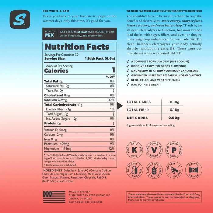 Red White & Bam - 30 Sticks - SALTT