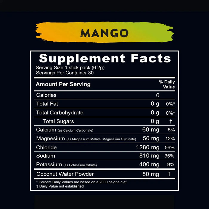 ReLyte Hydration - Mango - Stick Packs x 30 - Carnivore Store