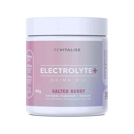 ReVitalise Electrolyte+ Drink - Salty Berry - 30 Serves - Carnivore Store