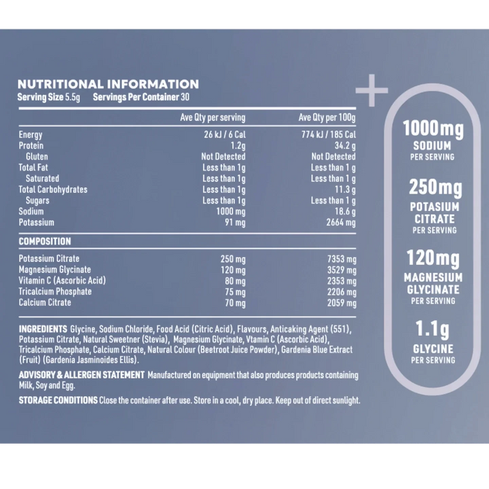 ReVitalise Electrolyte+ Drink - Salty Grape - 30 Serves - REVITALISE