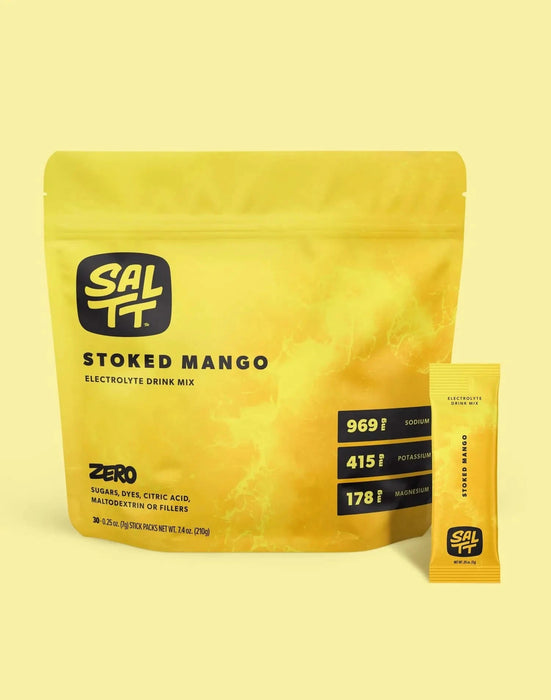 Stoked Mango Electrolyte Drink Mix - 30 Sticks - SALTT