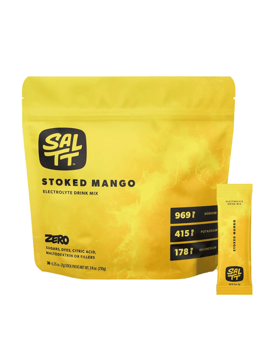Stoked Mango Electrolyte Drink Mix - 30 Sticks - SALTT