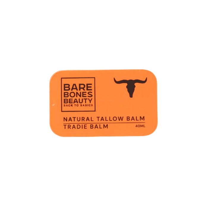 Bare Bones Beauty Tradie Tallow Balm - 40ml natural hydrating balm for tough, dry skin from Carnivore Store