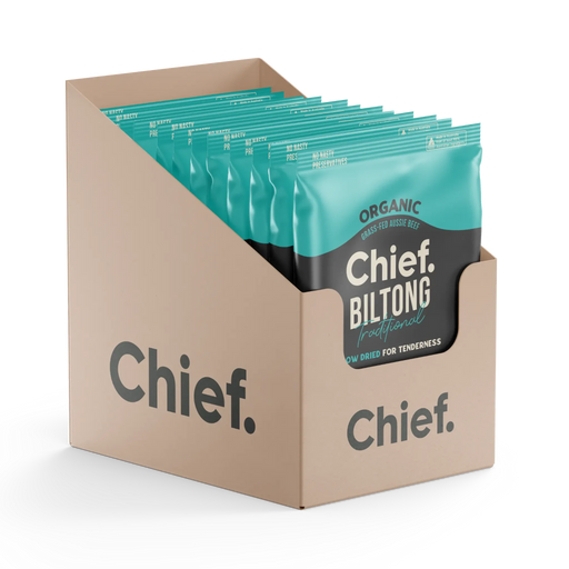 Traditional Beef Biltong 30g - 12 Pack - Chief
