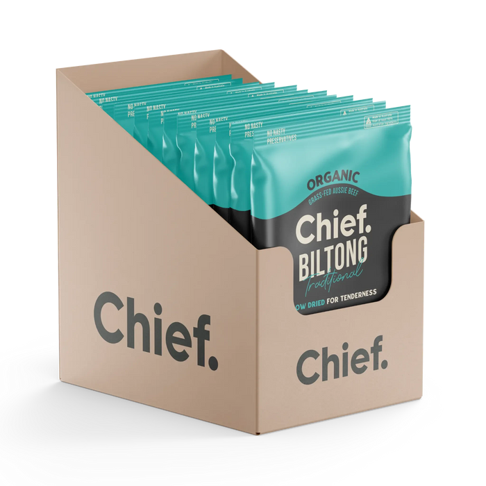 Traditional Beef Biltong 30g - 12 Pack - Chief