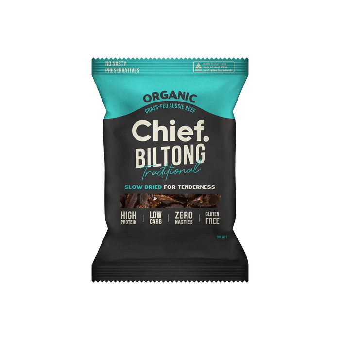 Traditional Beef Biltong 30g - 12 Pack - Chief
