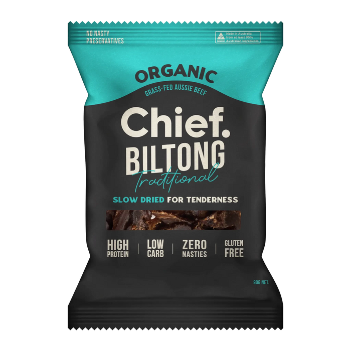 Traditional Beef Biltong 90g - 6 Pack - Chief