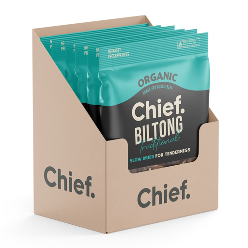 Traditional Beef Biltong 90g - 6 Pack - Chief