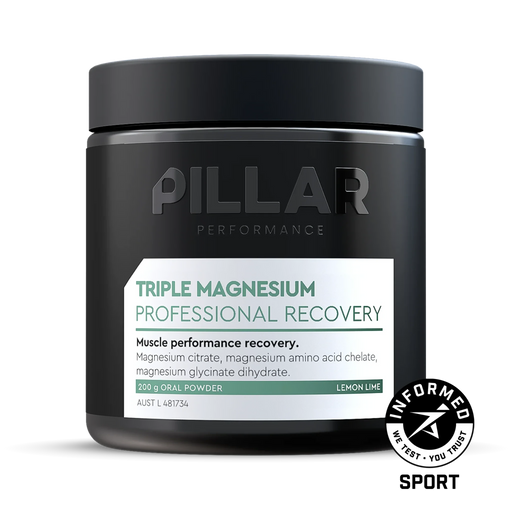 Triple Magnesium Powder - Lemon Lime - 200g - PILLAR PERFORMANCE