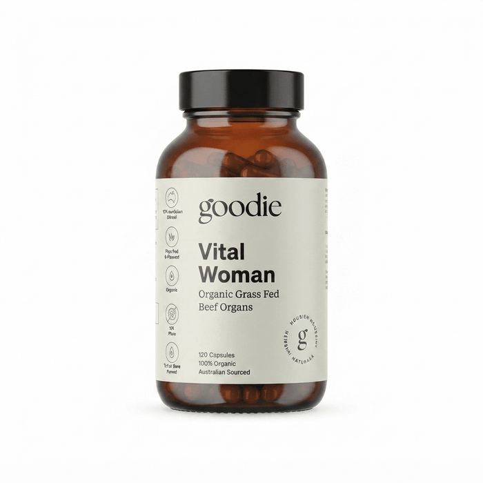 Vital Woman - Certified Organic Grass-Fed Beef Organ Capsules - 120 Capsules