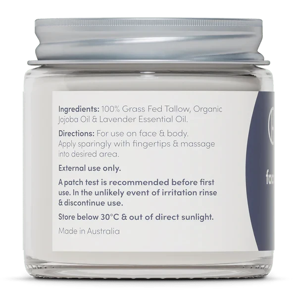 Whipped Tallow - Face And Body Balm - Lavender - 80g - Handmaid