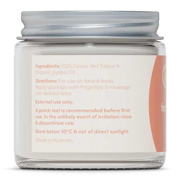Whipped Tallow - Face And Body Balm - Natural - 80g - Handmaid